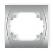 Ramka pozioma pojedyncza Karlik LOGO 7LRH-1 srebrny metalik