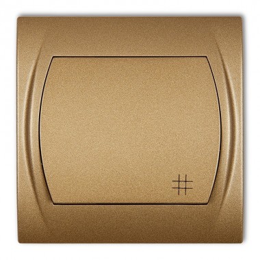 Łącznik krzyżowy podświetlany Karlik LOGO 8LWP-6L złoty metalik