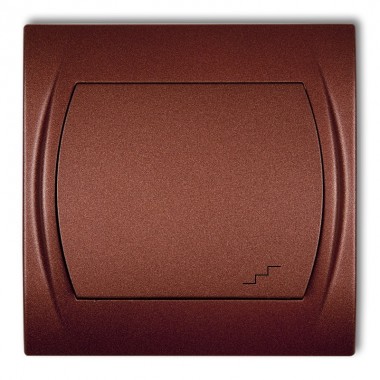 Łącznik schodowy podświetlany Karlik LOGO 9LWP-3L brązowy metalik