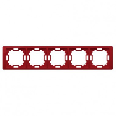 Ramka 5-krotna NEOS – uniwersalna poziom i pion, rubinowy BMRC5/033