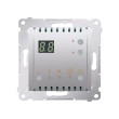 Regulator temperatury z wyświetlaczem z czujnikiem wewnętrznym srebrny mat DTRNW.01/43