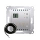 Regulator temperatury z wyświetlaczem z czujnikiem zewnętrznym (moduł) 16(2) A, 230V~, złoty mat  *W komplecie czujnik zewnętrzn
