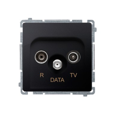 Gniazdo R-TV-DATA (moduł), grafit matowy BMAD.01/28