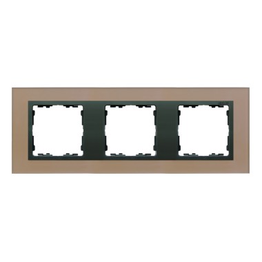 Ramka 3x szkło - miedź / ramka pośrednia grafit 82837-34
