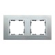 Ramka 2x aluminium / ramka pośrednia aluminium mat 82927-33