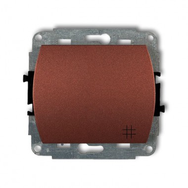 Mechanizm łącznika krzyżowego podświetlanego Karlik TREND 9WP-6L brązowy metalik
